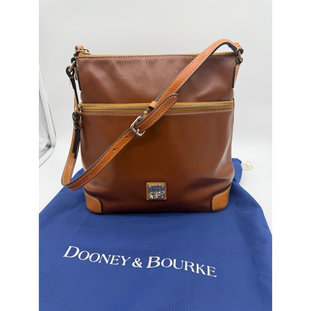 Dooney & Bourke Ginger Smooth Leather Crossbody Bag with Dust Bag